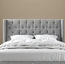 SUMBOK A01 Headboard (Light gray, 170, With Wings - مع جانبين).webp