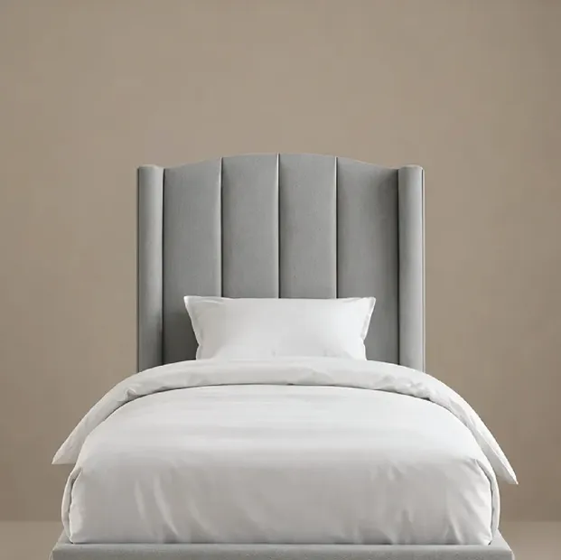 [SUMBOK-A07-Headboard580] SUMBOK A07 Headboard (Light gray, 90, With Wings - مع جانبين)